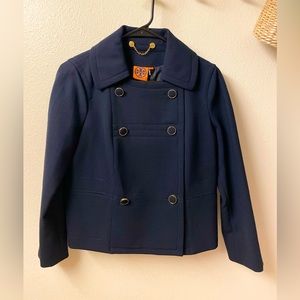 🚨HOST PICK🚨 Tory Burch Crop Double Breasted Navy Jacket Blazer